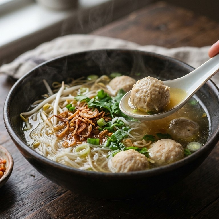 Ajam basko (soepballetjes van kippenvlees) recept