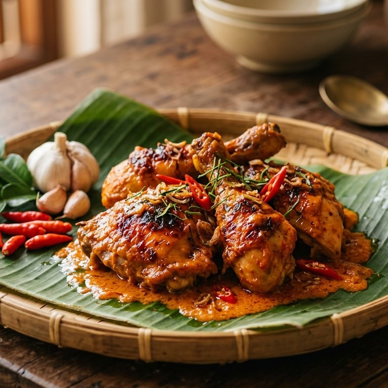 Ajam coco (geroosterde pittige kip) recept