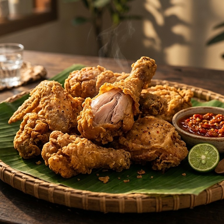 Ajam Goreng Tepung (gebakken kippen pootjes in een beslagje) recept