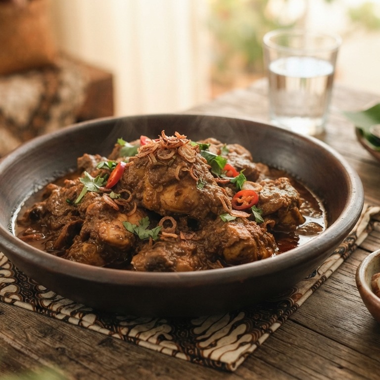 Ajam kelia (stevig gekruide kip) recept