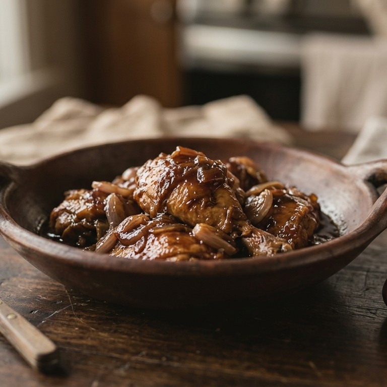 Ajam lapies (gestoofde stukjes kip) recept
