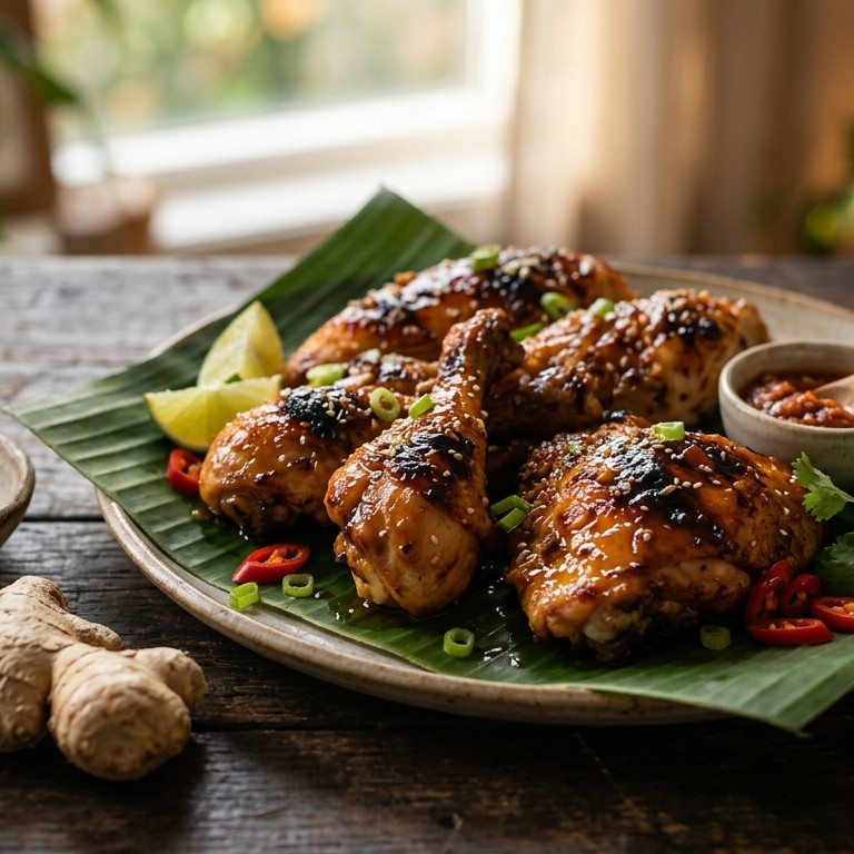 Ajam madu (in honing gemarineerde kip) recept