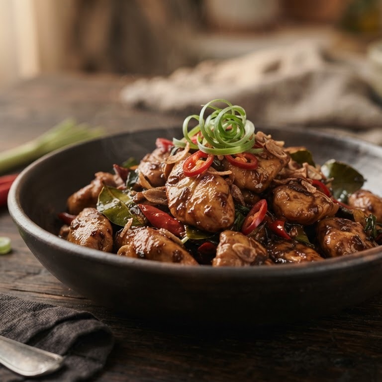 Ajam ritja ritja (stevig gekruide kip) recept