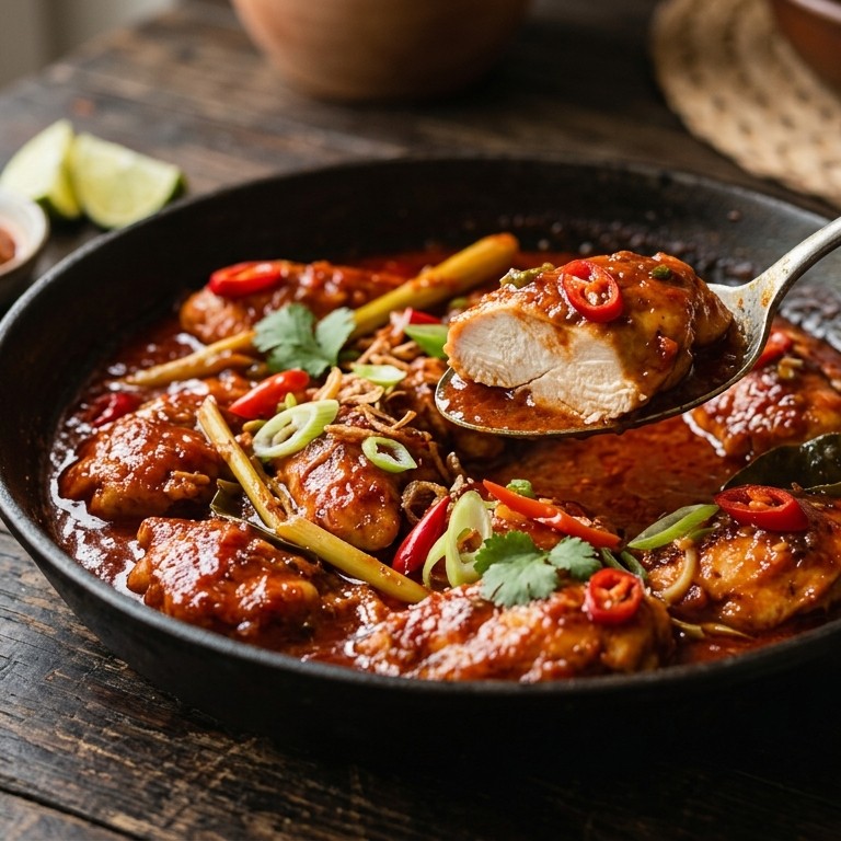 Ajam Roedjak (zoet gekruide kip) recept