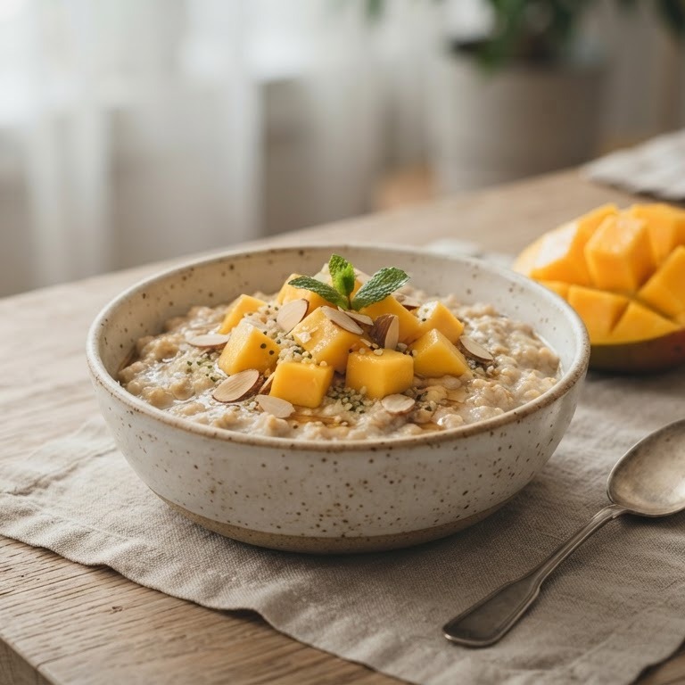 Amandel-havermoutpap recept