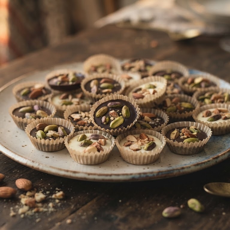 Amandel-pistache chocolade recept