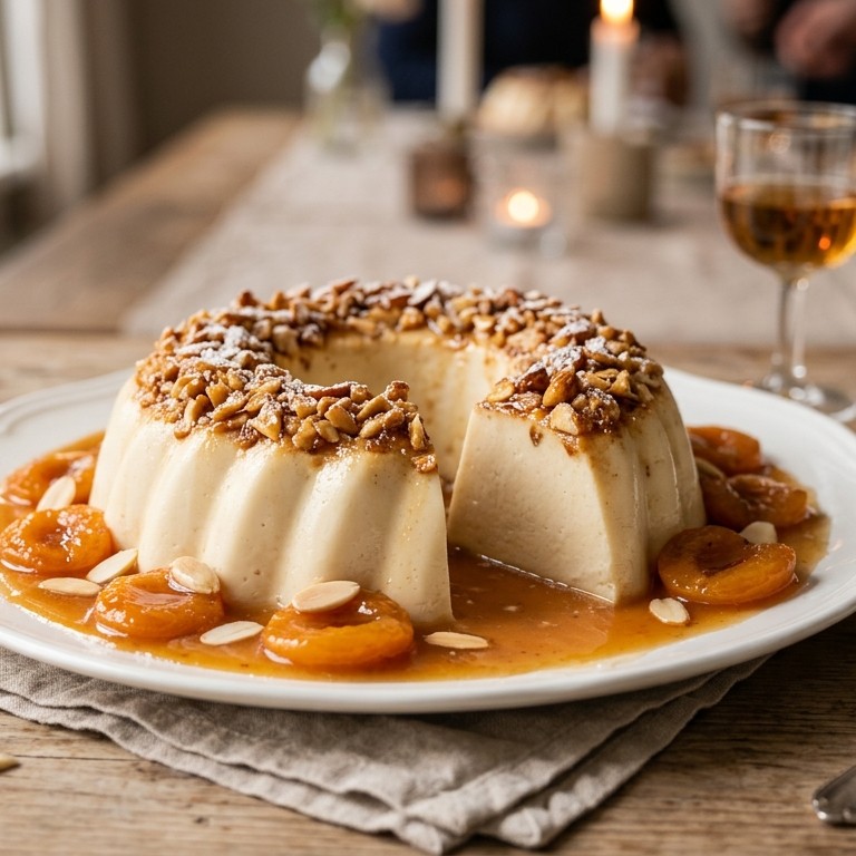 Amarettopudding met Amandelen recept