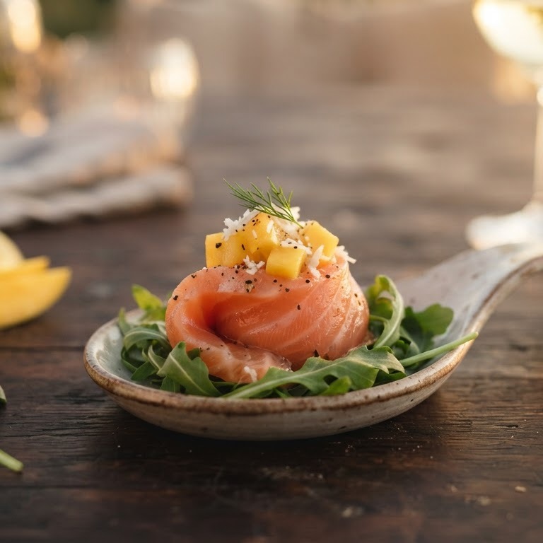 Amuze met zalm recept