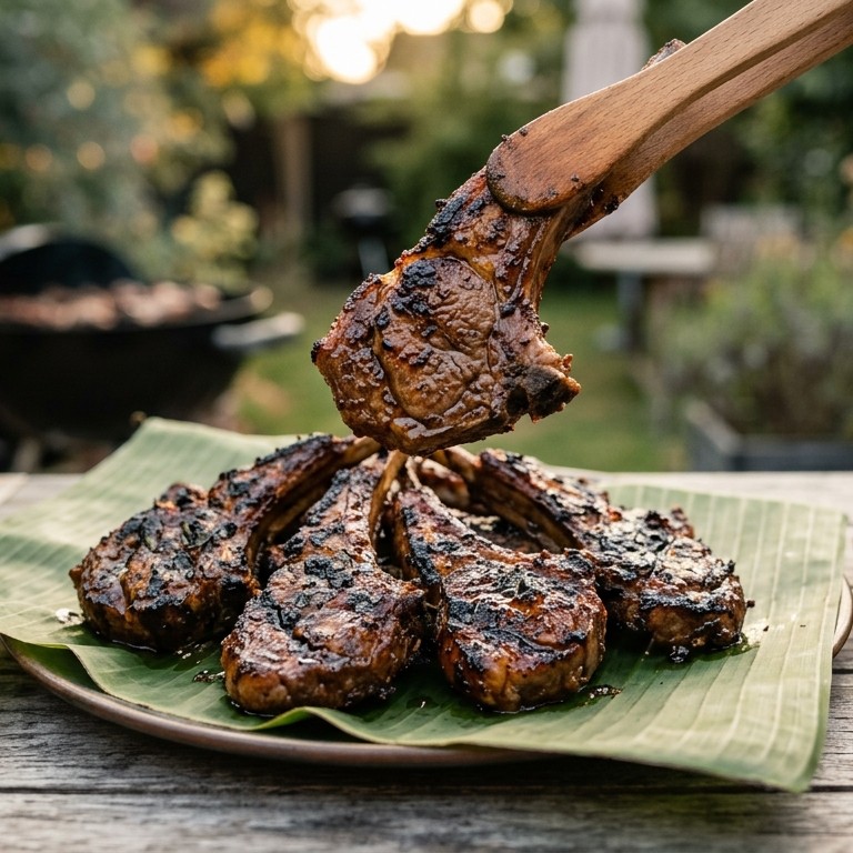 Anak Domba Bakar (lamsvlees met knoflook en kruiden) recept