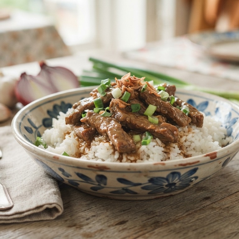 Anak Domba Bawang (lamsvlees voor kinderen) recept