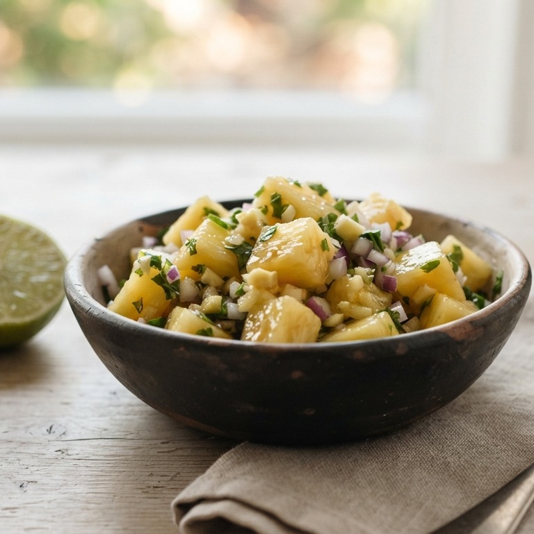 Ananas-gembersalsa recept