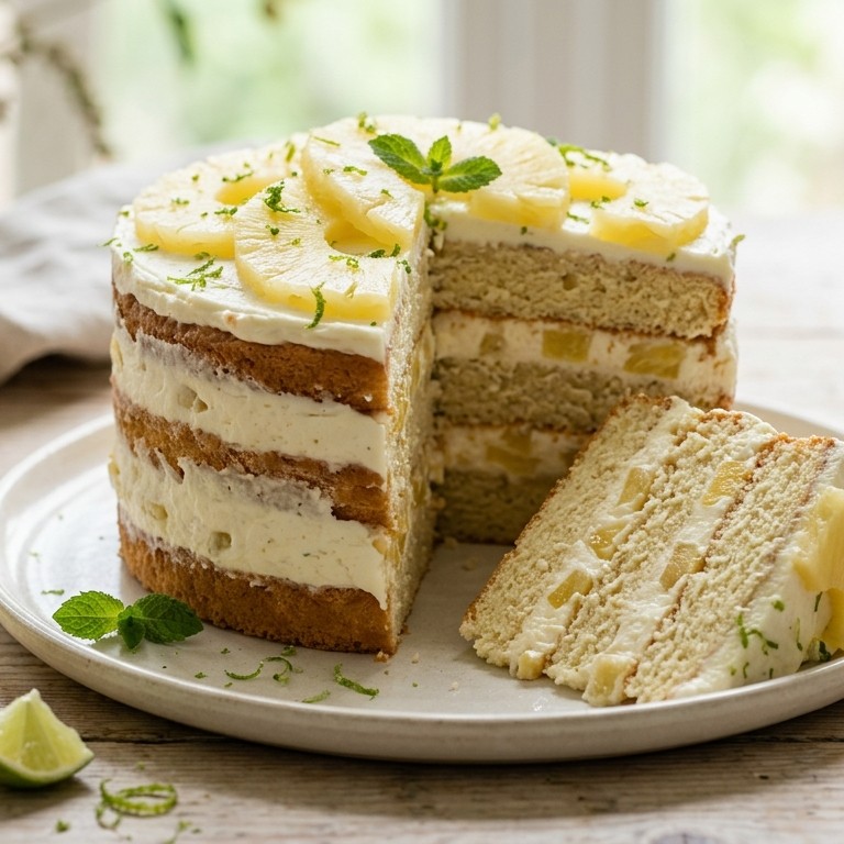 Ananas-laagjescake recept