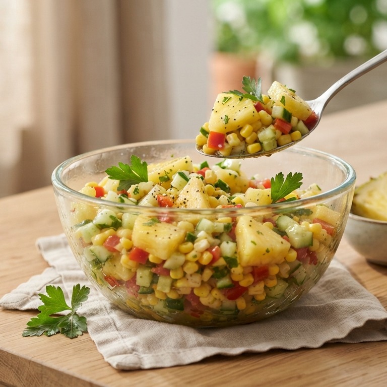 Ananas-maissalade recept