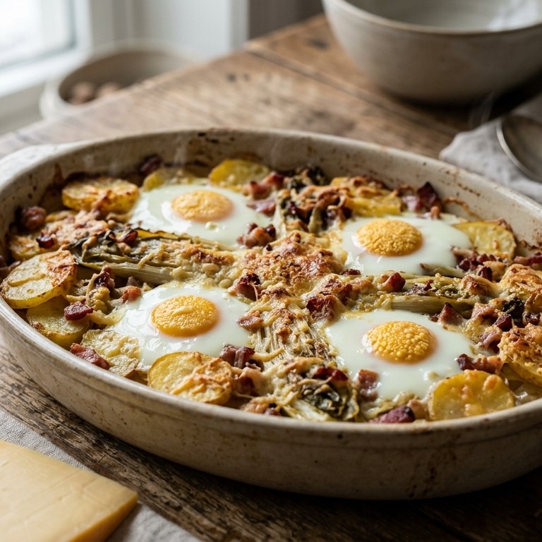 Andijvie met ei en spekjes recept