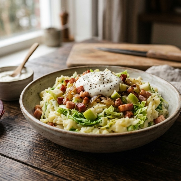 Andijviestamppot met appel recept