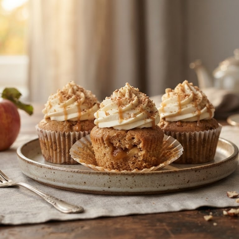 Apfelstrudelcupcakes recept
