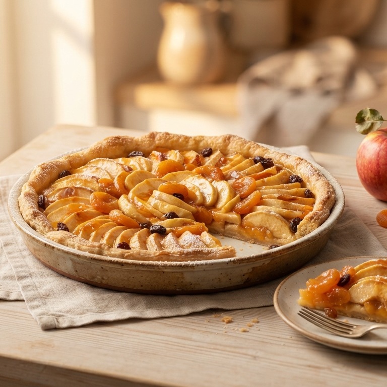 Appel-abrikozentaart recept