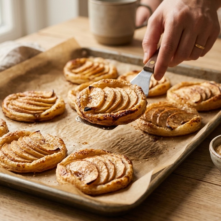 Appel-bladerdeegtaartjes recept
