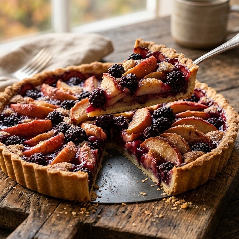 Appel-bramentaart recept