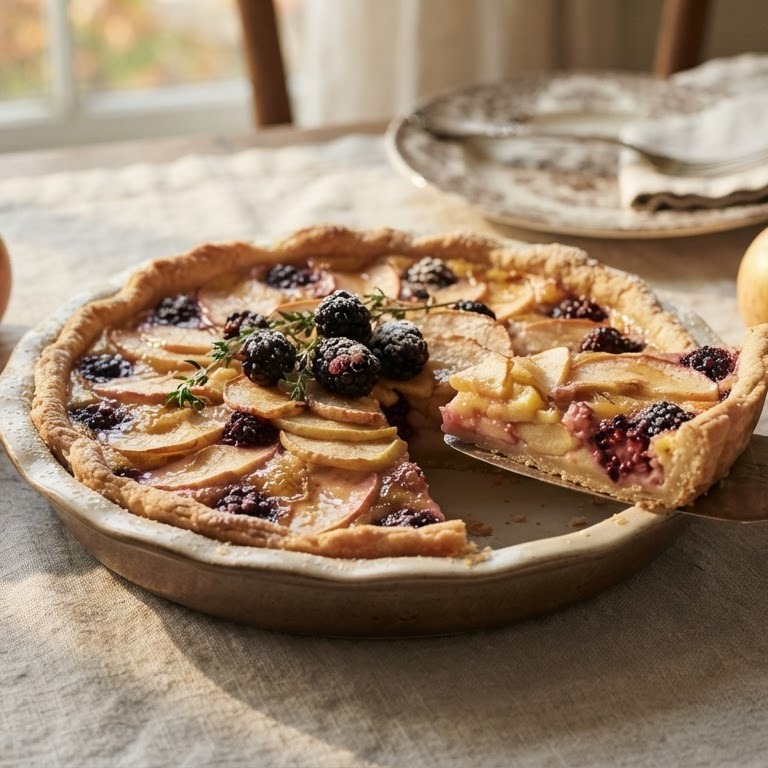 Appel-bramentaart recept