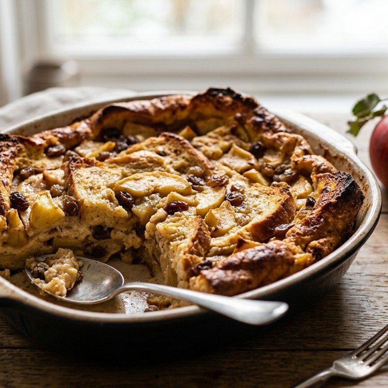 Appel-broodpudding recept