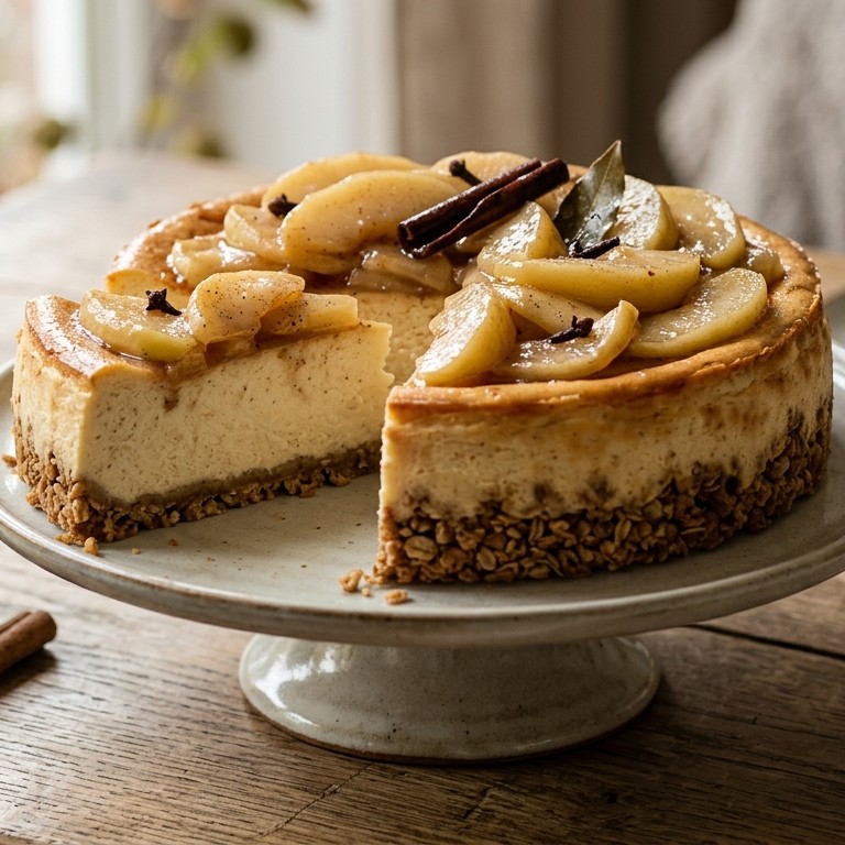 Appel-cheesecake recept