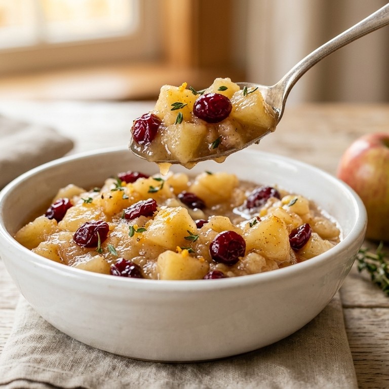 Appel-cranberry compote recept