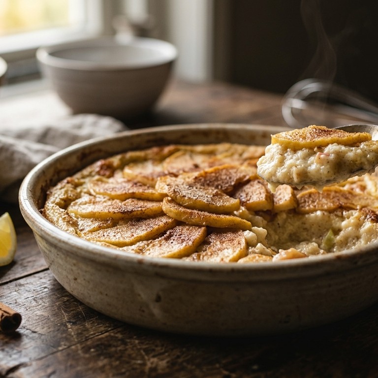 Appel-griesmeelschotel recept