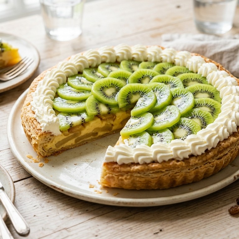 Appel-kiwitaart recept