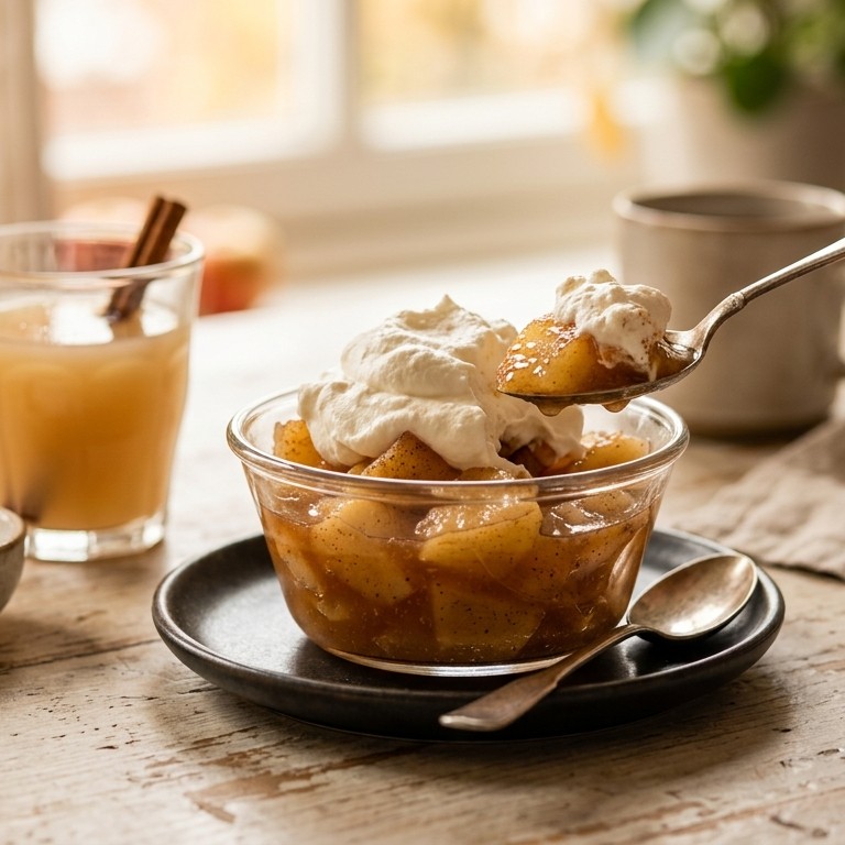 Appel met kaneel en slagroom recept