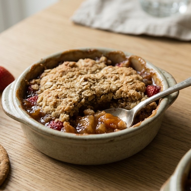 Appelcompote-crumble recept
