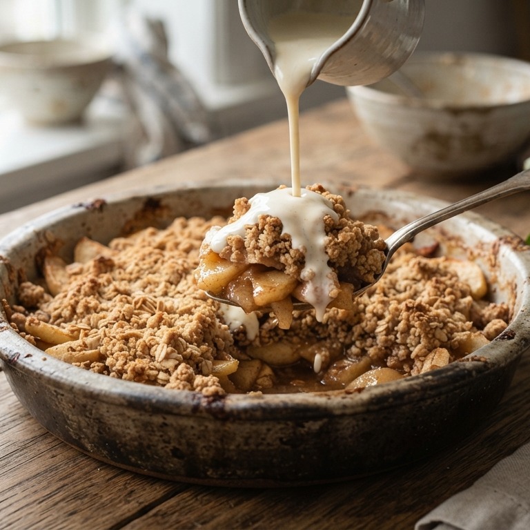 Appelcrisp  (appeltaart op zijn Deens) recept
