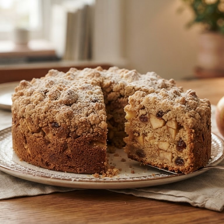 Appelkruimelkoek recept