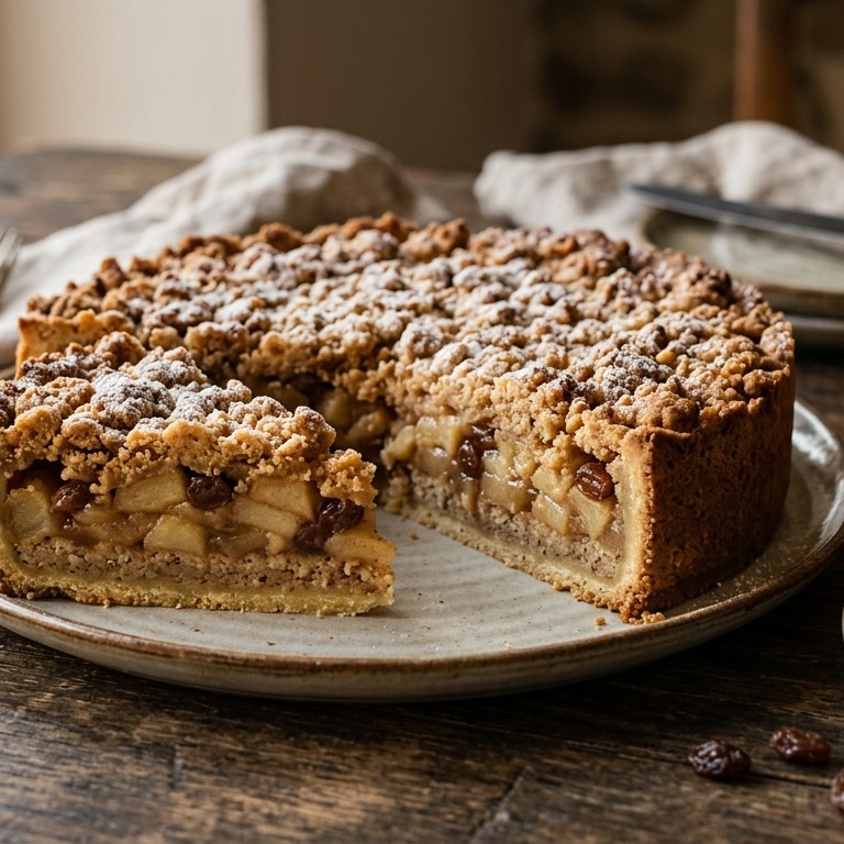 Appelkruimeltaart recept