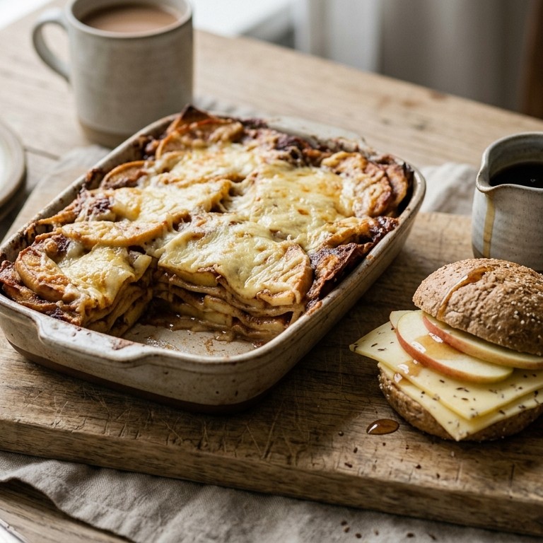 Appellasagne met Leidse kaas recept