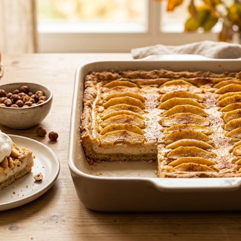 Appelplaatkoek met room recept