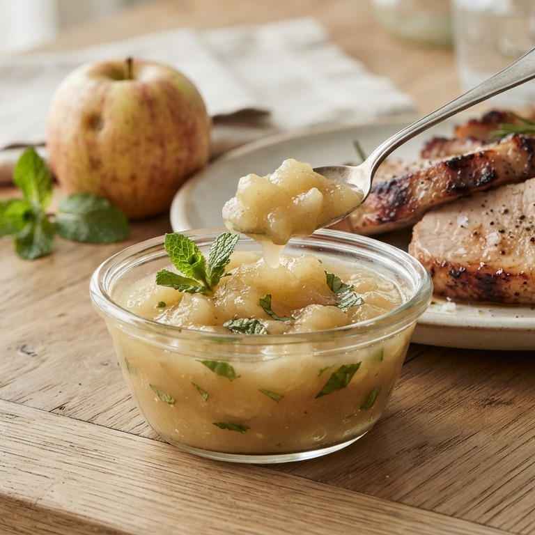 Appelsaus met munt recept