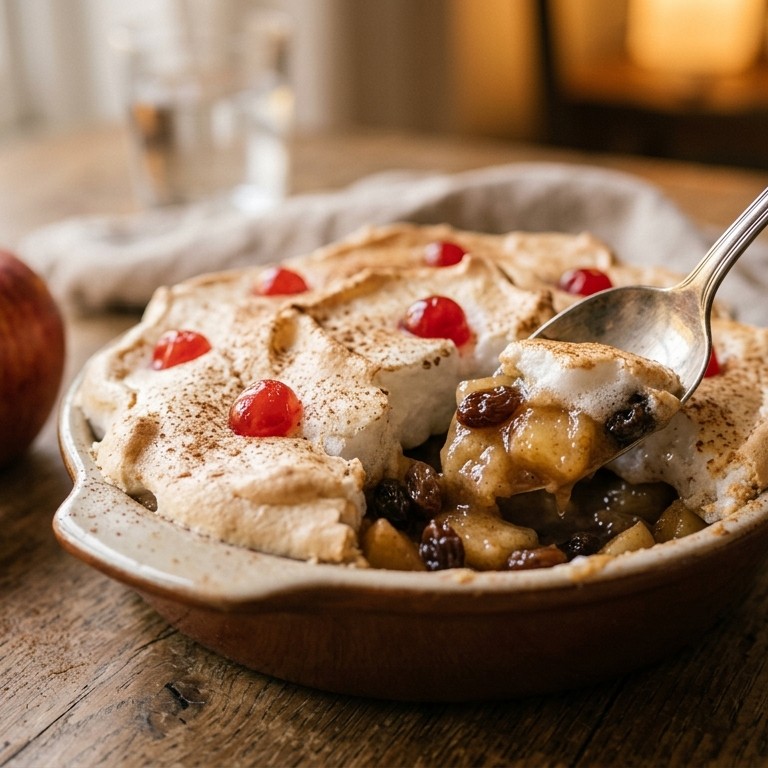 Appelschuim met rozijnen recept
