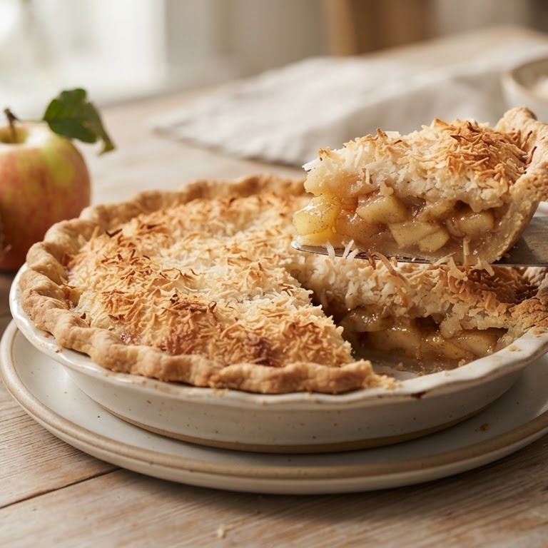 Appeltaart met kokos recept