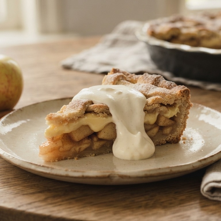 Appeltaart met vanilleroom recept