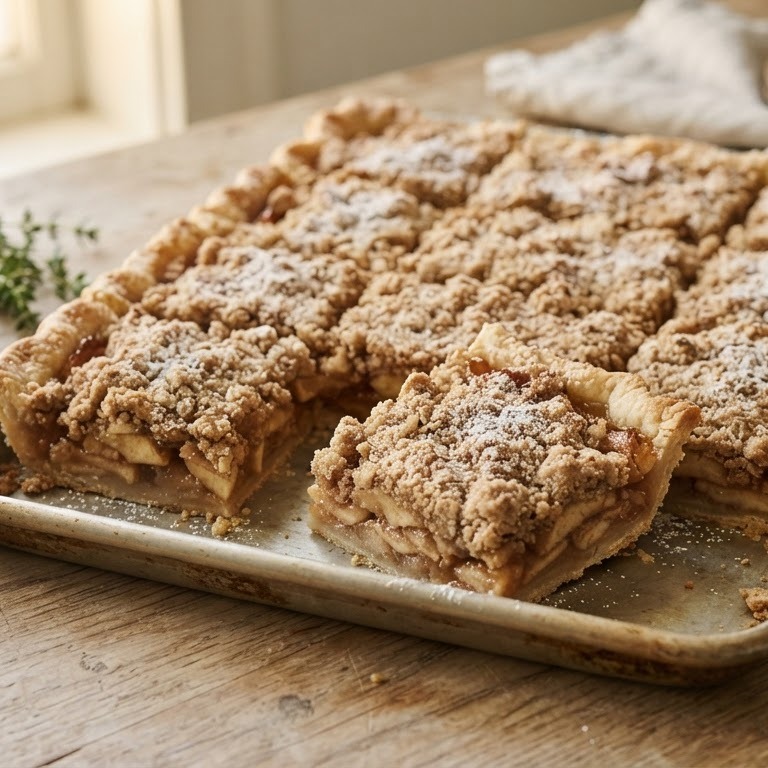 Appeltaart van de bakplaat recept