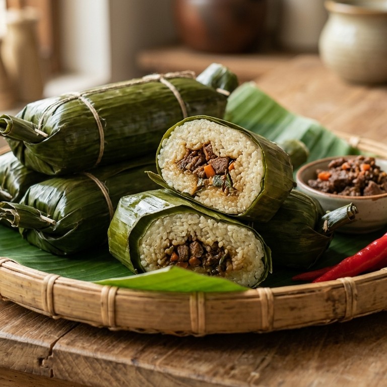 Arem-Arem  (rundergehakt pakjes) recept