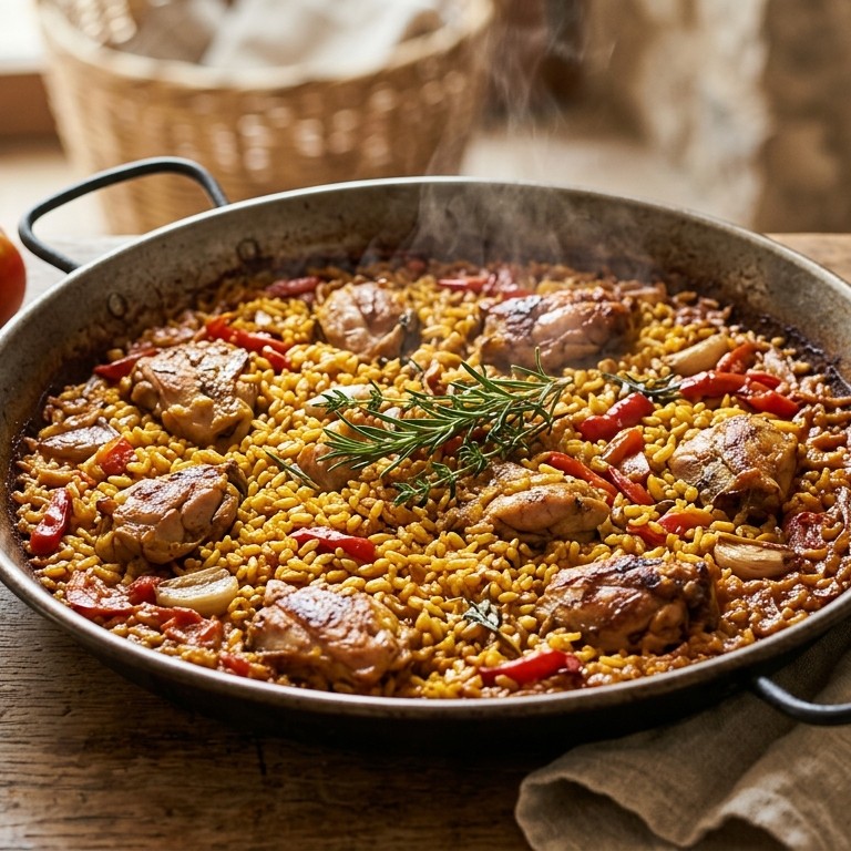 Arroz amb conill: rijst met konijn recept