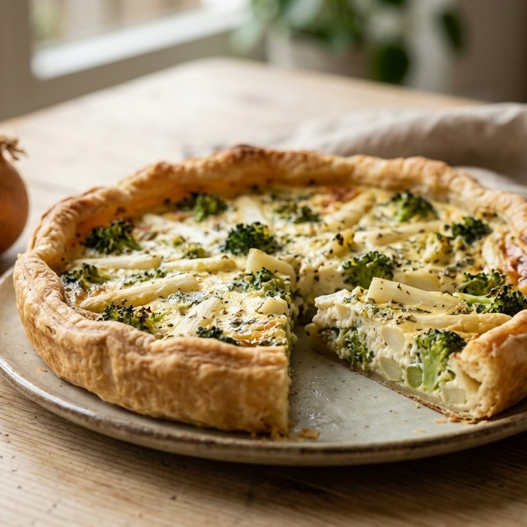 Asperge broccolitaart recept