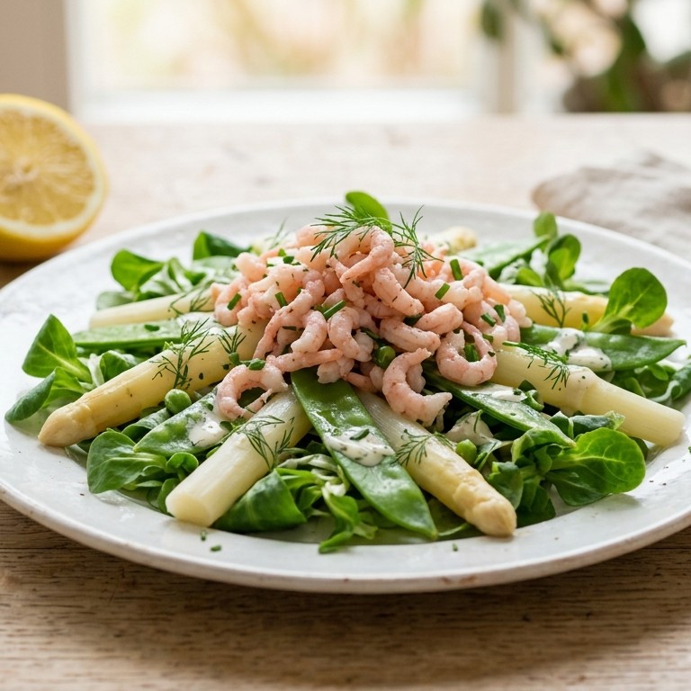 Asperge-garnalensalade recept