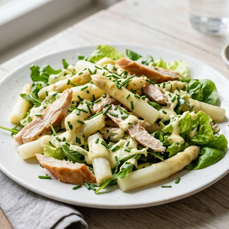 Asperge kip salade recept