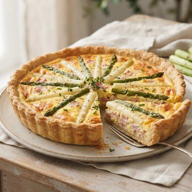 Asperge quiche recept