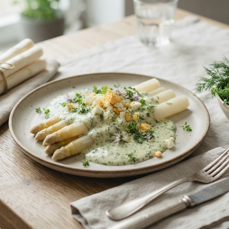 Asperges met kruidensaus recept