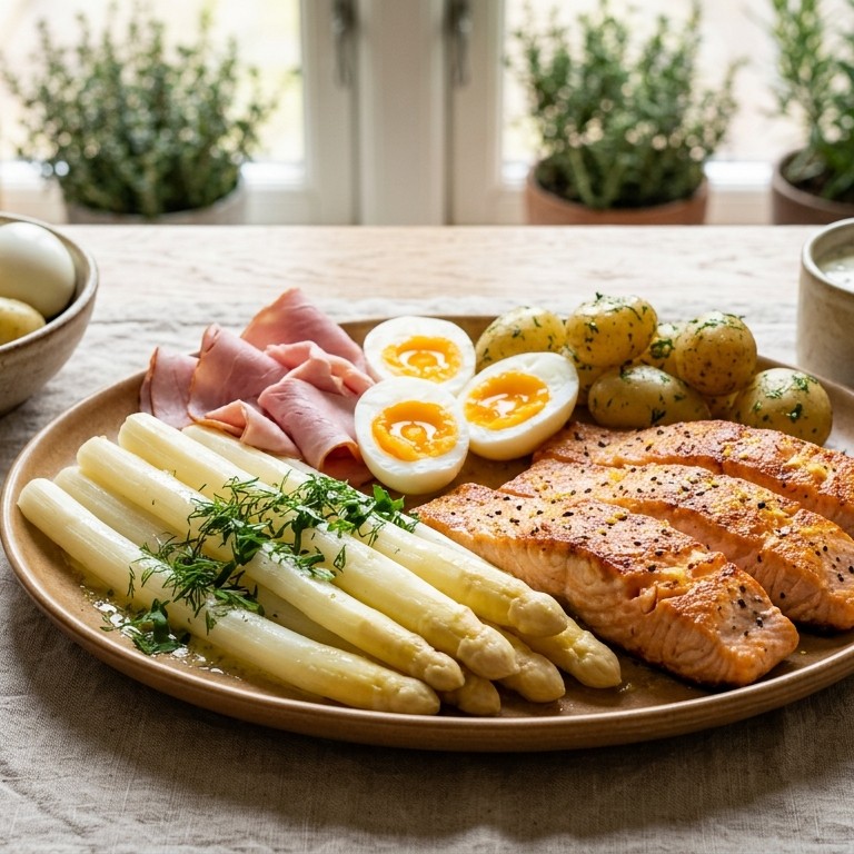 Asperges met wilde zalm recept