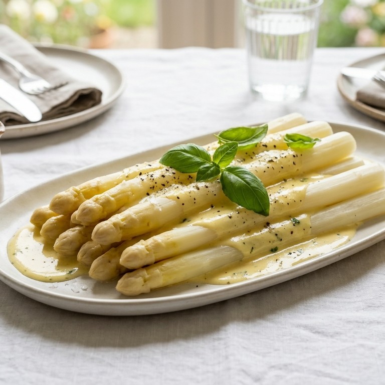 Asperges met witte saus recept